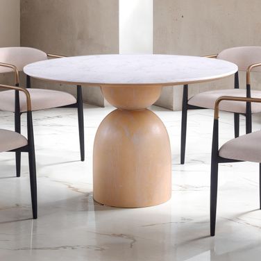 Neasden Side Chair Set of 2 In Natural/White/Black