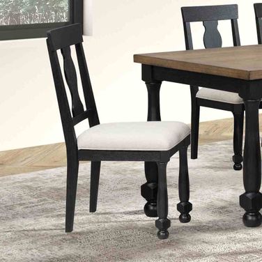 Neue Mills Side Chair Set of 2 In Black