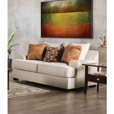New Meadows Loveseat In Sand and Caramel