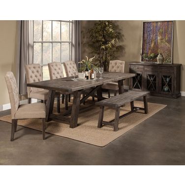 Newberry Grey Extendable Dining Room Set