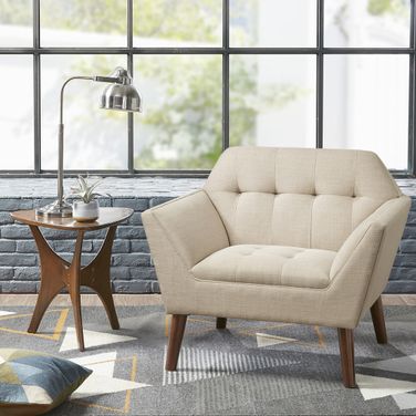 Newport Lounge Chair In Beige