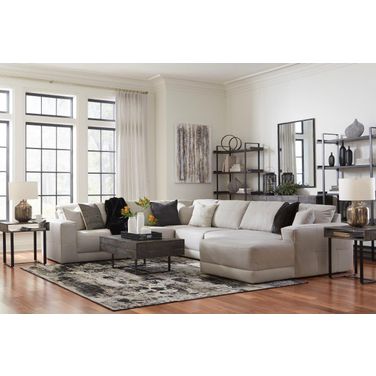 Next-Gen Gaucho 6-Piece RAF Chaise Sectional In Gray