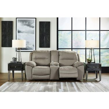 Next-Gen Gaucho Reclining Console Loveseat In Putty