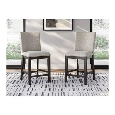 Neymorton Counter Height Barstool Set of 2 In Dark Grayish Brown