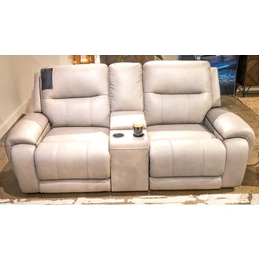 Nightfall Mania Power Reclining Loveseat with Audio Seating In Ash