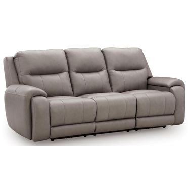 Nightfall Mania Power Reclining Sofa with Audio Seating In Ash