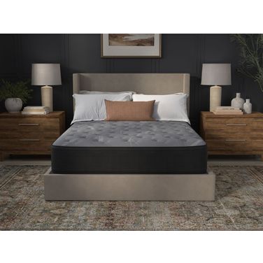 NightsBridge 12 Inch Twin XL Firm Hybrid Mattress In Grey