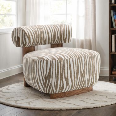 Niobe Accent Chair In Beige
