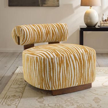 Niobe Accent Chair In Yellow