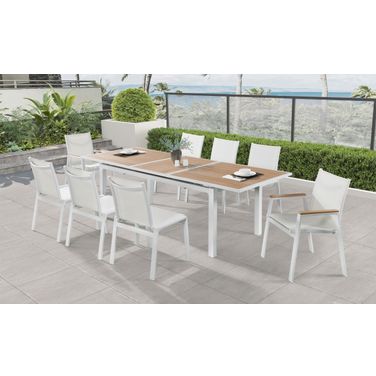 Nizuc Brown Outdoor Dining Set