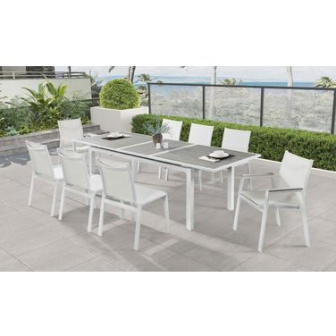 Nizuc Grey Outdoor Dining Set