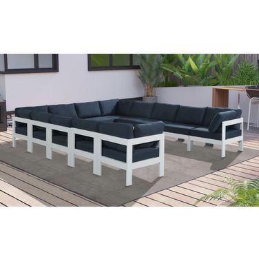 Nizuc Water Resistant Fabric 12 Piece Outdoor Patio Modular Sectional In Navy