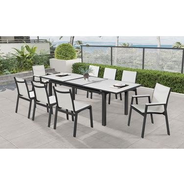 Nizuc White Outdoor Dining Set