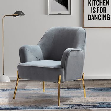 Nora Accent Chair In Grey