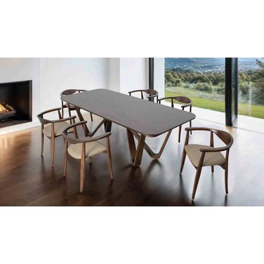 Nordby Dining Room Set In Rich Walnut