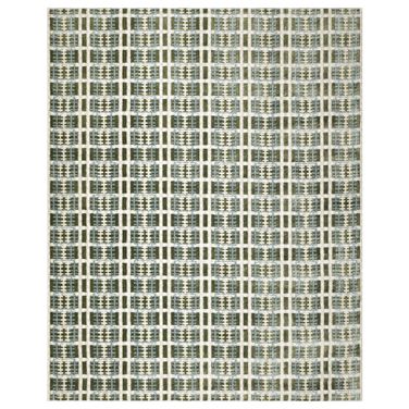 Nordic Modern 8' x 10' Indoor Rug In Blue Green