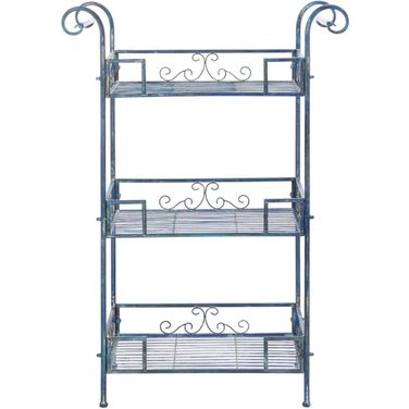 Noreen 3 Tier Shelf in Antique Blue