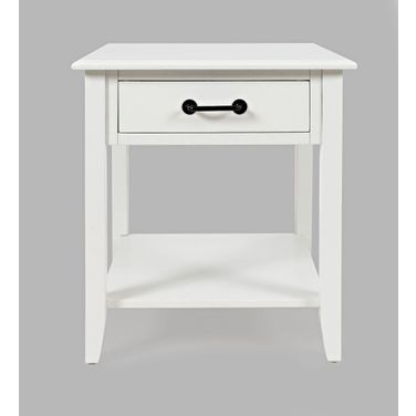 North Fork End Table In Off White
