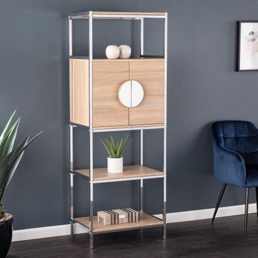 Northdom Tall Bar Cabinet With Wine Storage
