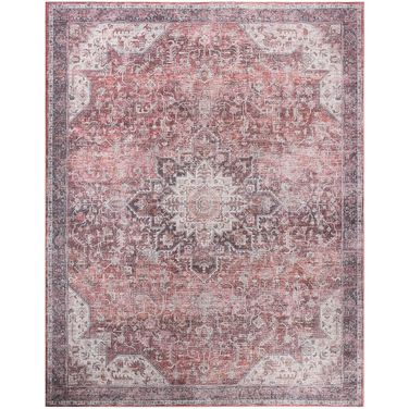 Nourison Washables 9'2" x 12' Indoor Rug In Red