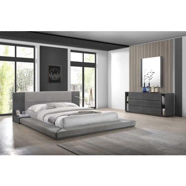 Nova Domus Jagger California King Modern Grey Bed