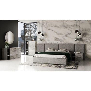 Nova Domus Maranello Queen Modern Grey Bed