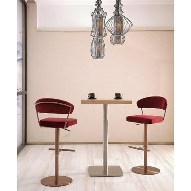 Nova Round Barstool In Rose Gold