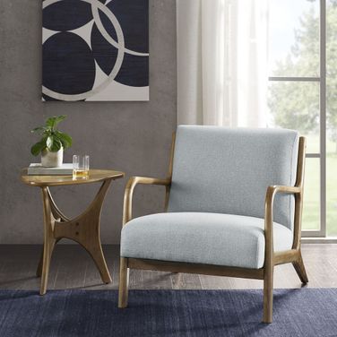Novak Lounge Chair In Light Blue