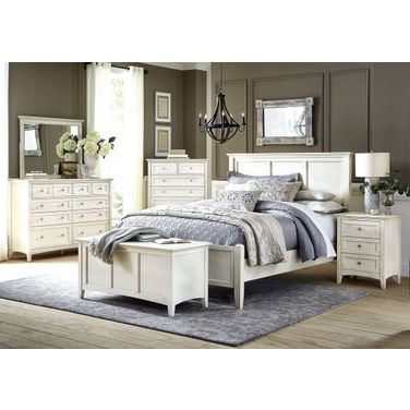 Northlake White Panel Bedroom Set