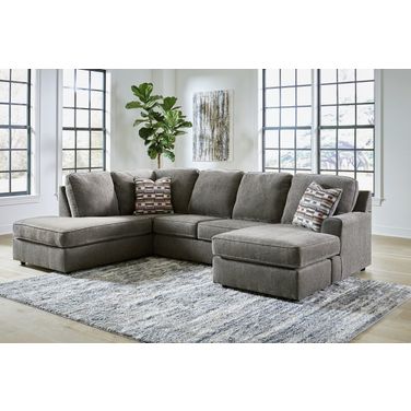 O'Phannon 2-Piece LAF Sectional and Ottoman In Putty