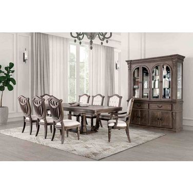 Oakham Dining Table In Weathered Oak