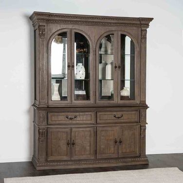Oakham Hutch and Buffet In Weathered Oak