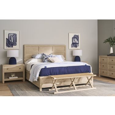 Oasis Dockside Panel Bedroom Set In Natural Oak