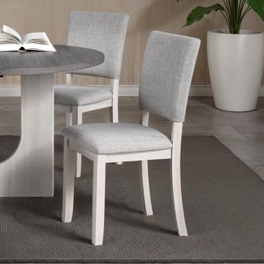 Oberto Side Chair Set of 4 In Gray