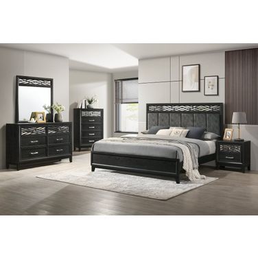 Obsidian Bedroom Set In Black