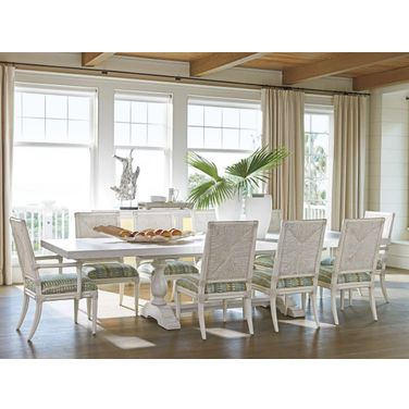 Ocean Breeze Sand Captiva Rectangular Extendable Dining Room Set
