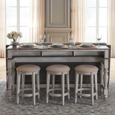 Ocean Isle Bar Set In Antique White