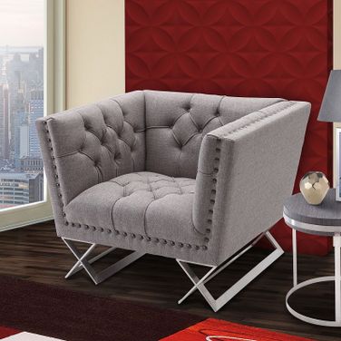 Odyssey Grey Tweed Upholstery Chair