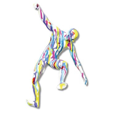 Off the Wall Vivid Abstract Wall Sculpture In Multi