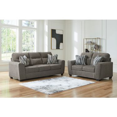 Olten Living Room Set In Graphite