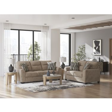 Olten Living Room Set In Mocha
