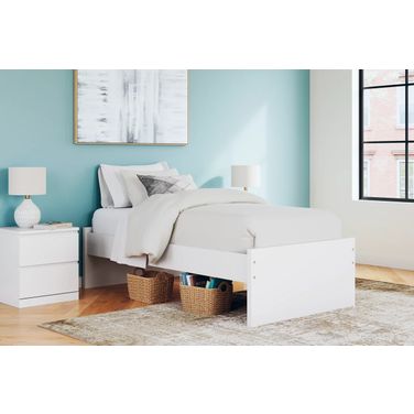 Ashley white twin bed shop