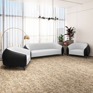 Opula Living Room Set In Black and White