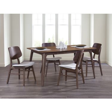 Oscar Natural Walnut Dining Room Set
