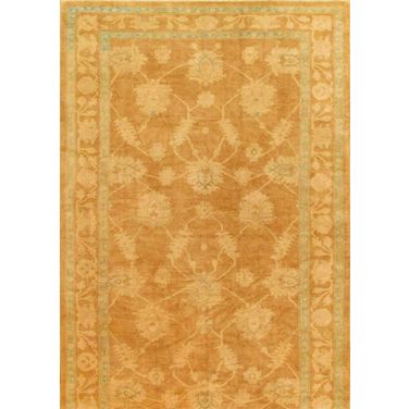 Oushak Collection Hand-Knotted Lamb's Wool Area Rug-10' x 19' In Light Brown