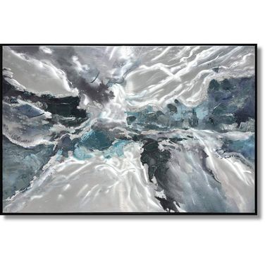 Outspoken Vibrant Abstract Mixed Media Artwork Aluminum Wall Art In Multi