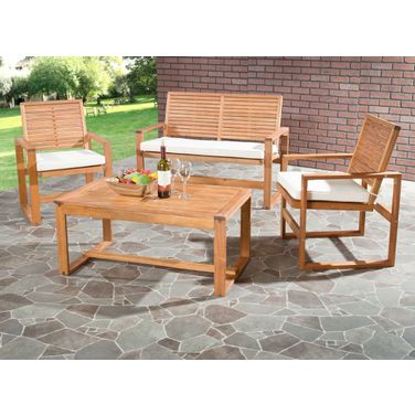 Ozark Natural 4-Piece Outdoor Living Set