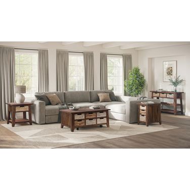 Painted Canyon Brown Box Occasional Table Set