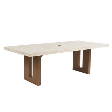 Palm Desert Rectangular Dining Table In Brown