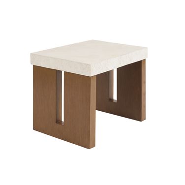 Palm Desert Rectangular End Table In Brown